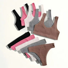 Cargar imagen en el visor de la galería, Ribbed Seamless Lounge Set