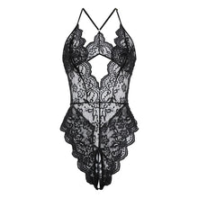 Cargar imagen en el visor de la galería, Floral Lace Deep-V Bodysuit