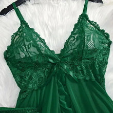 Cargar imagen en el visor de la galería, Lace Ruffle Babydoll Lingerie Set