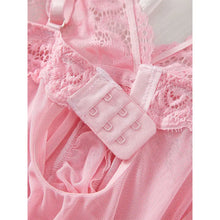 Cargar imagen en el visor de la galería, Lace Ruffle Babydoll Lingerie Set