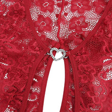 Cargar imagen en el visor de la galería, Floral Lace Deep-V Bodysuit
