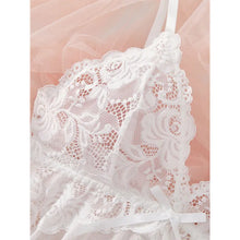 Cargar imagen en el visor de la galería, Lace Ruffle Babydoll Lingerie Set
