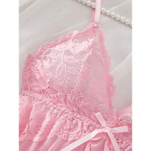 Cargar imagen en el visor de la galería, Lace Ruffle Babydoll Lingerie Set
