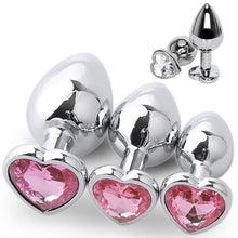 Charger l&#39;image dans la galerie, Heart Shaped Stainless Steel Anal Plug
